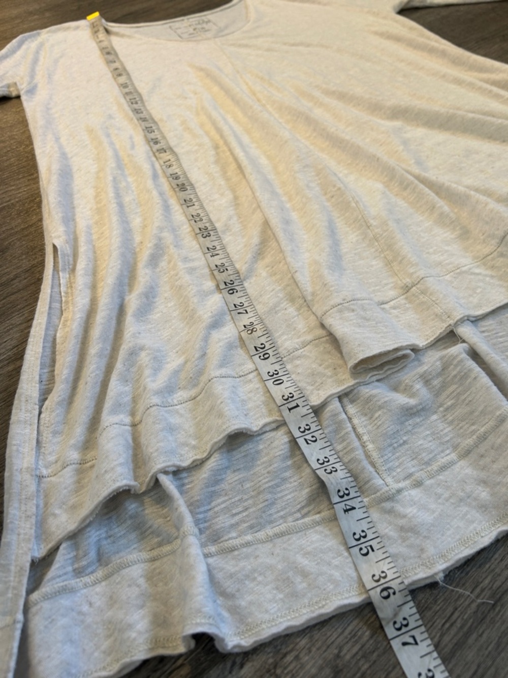 Free People We The Free Sheer Tunic Cover Up Dress Boho Beach Linen Medium - Picture 7 of 8